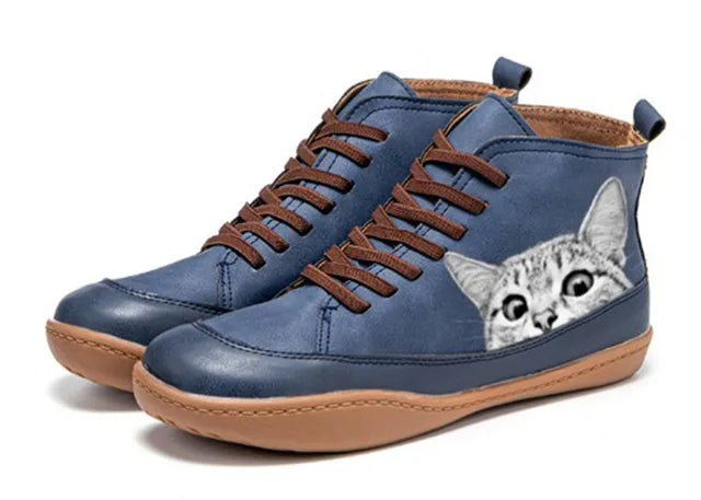 Botas gato Oslo Azul - Fabricadas por nosotros