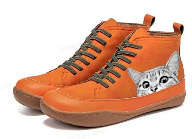 Botas gato Oslo Naranja - Fabricadas por nosotros